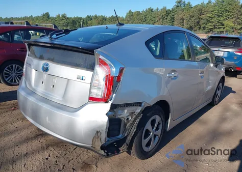 2012 Toyota Prius Three from USA, damaged, VIN JTDKN3DU6C5476611